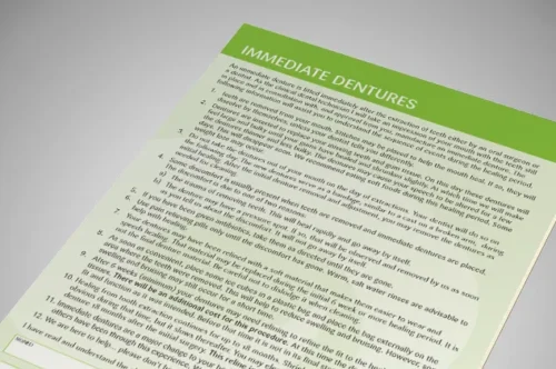 Immediate Dentures pad